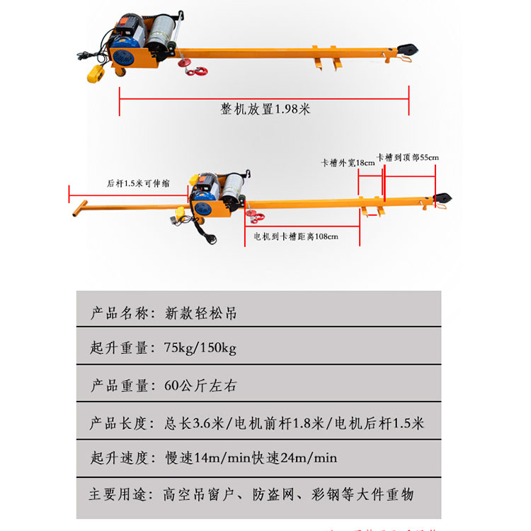 吊窗機